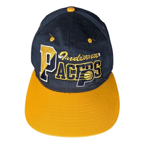 Indiana Pacers Snapback Hat Navy Yellow Basketball NBA Kappe One Size