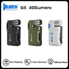WUBEN G5 Rechargeable EDC Flashlight Powerful RGB Flashights 400 Lumens Portable