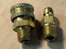 One Pair Of Parker Bst-1M Quick Connect Hose Coupler Female + Bst-N1m Male