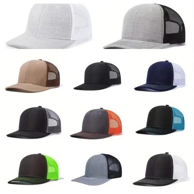 Richardson Trucker Hat Unisex Snapback Mesh Cap Baseball Adjustable