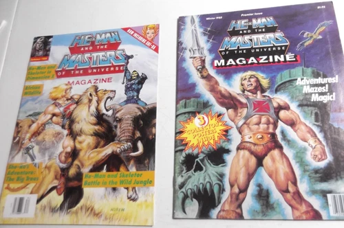 2 Magazines Complete Masters of the Universe He-Man lot Vtg 1980's #1