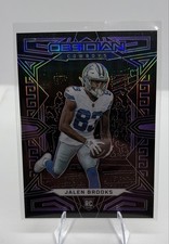 2023 Panini Obsidian - Jalen Brooks #125 Electric Etch Purple /75 (RC)