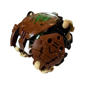 Vintage LEGO BIONICLE Pahrak Brown Green 8560 Set with Canister Complete Set