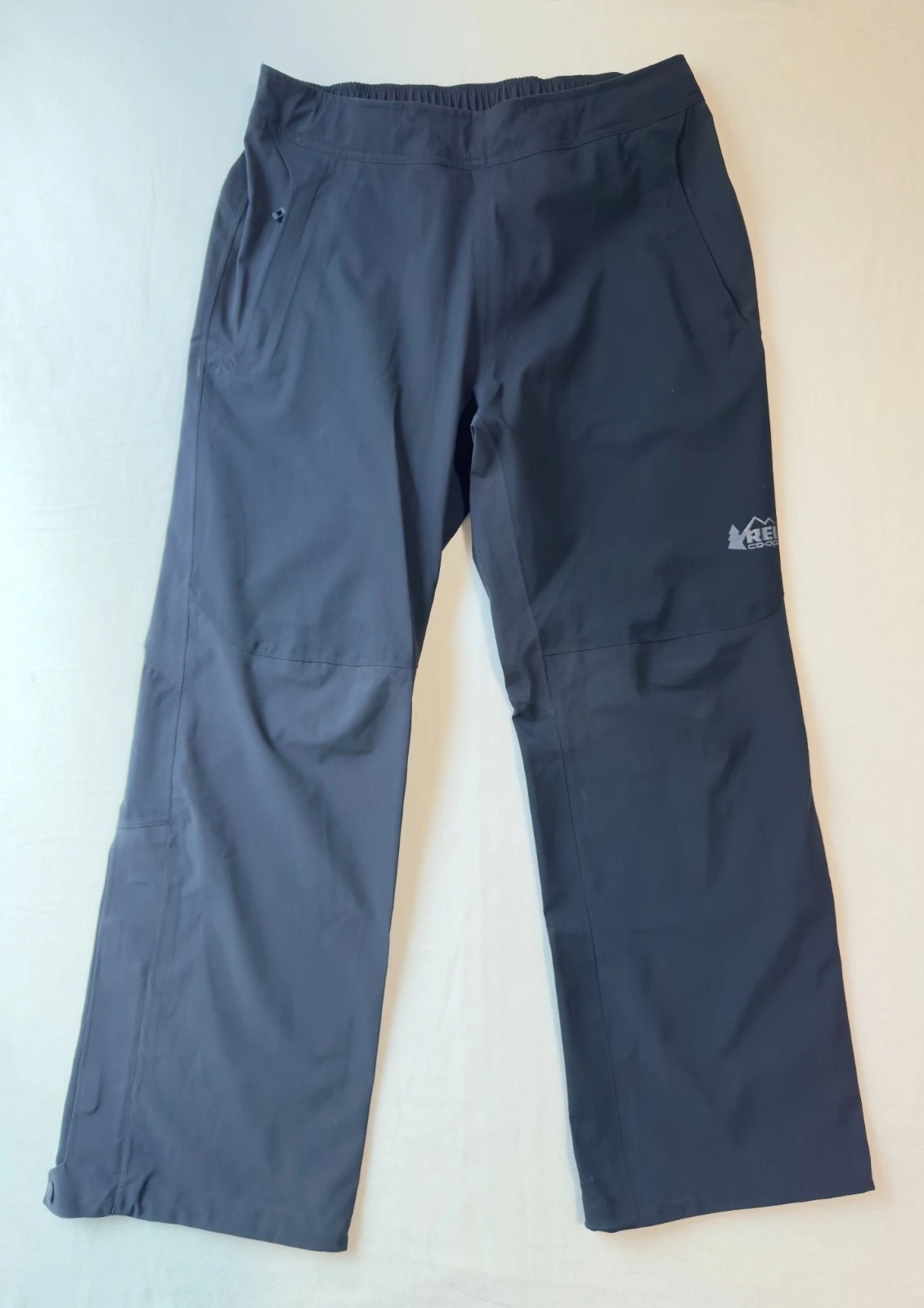 REI Talusphere Pants E1 Elements Rain Waterproof Ankle Zip Womens M x 30L Black