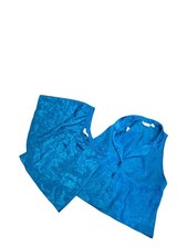 Victorias Secret Gold Label Blue Shorts Pajamas Ladies Medium VINTAGE 90's