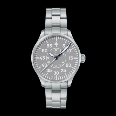 Laco Augsburg Grau 42 Automatic / Metal Bracelet | Gray Dial Stainless Steel 42m