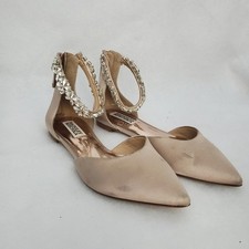 Badgley Mischa Ankle Strap Pointed Toe Flat, Size 5