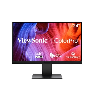 ViewSonic VP2488-4K 24'' 4K Mac-Ready Monitor w/ 100%sRGB, 98% DCI-P3 (CR)
