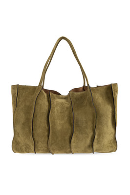 ULLA JOHNSON Adria Large Olive Tote Bag New