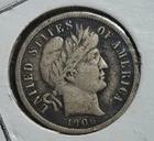 1906 P - Barber Silver Dime. Estimated Very Fine 30. A1422