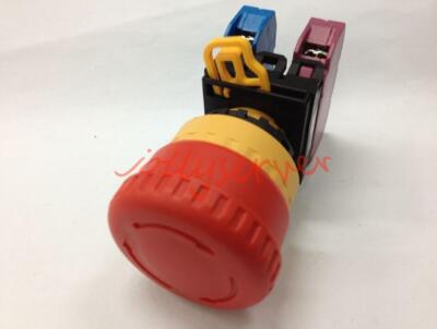 IDEC Sign Mushroom Emergency Stop Push Button Switch YW1B-V4E11R AC 600V 10A Red