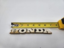 Honda White Emblem Badge Cover Emblem Preowned 6.5