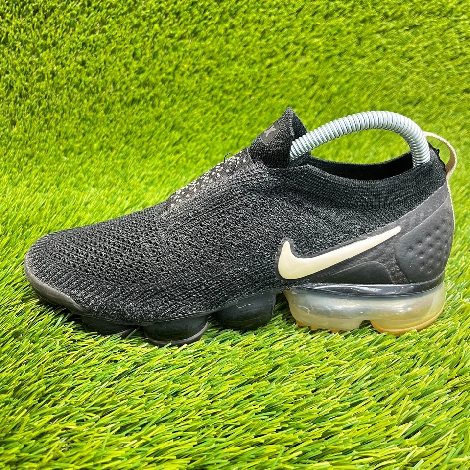 Nike Air VaporMax Flyknit Moc 2 Hombres Talla 6.5 Negro Zapatos para Correr Tenis Foto 3 de 4