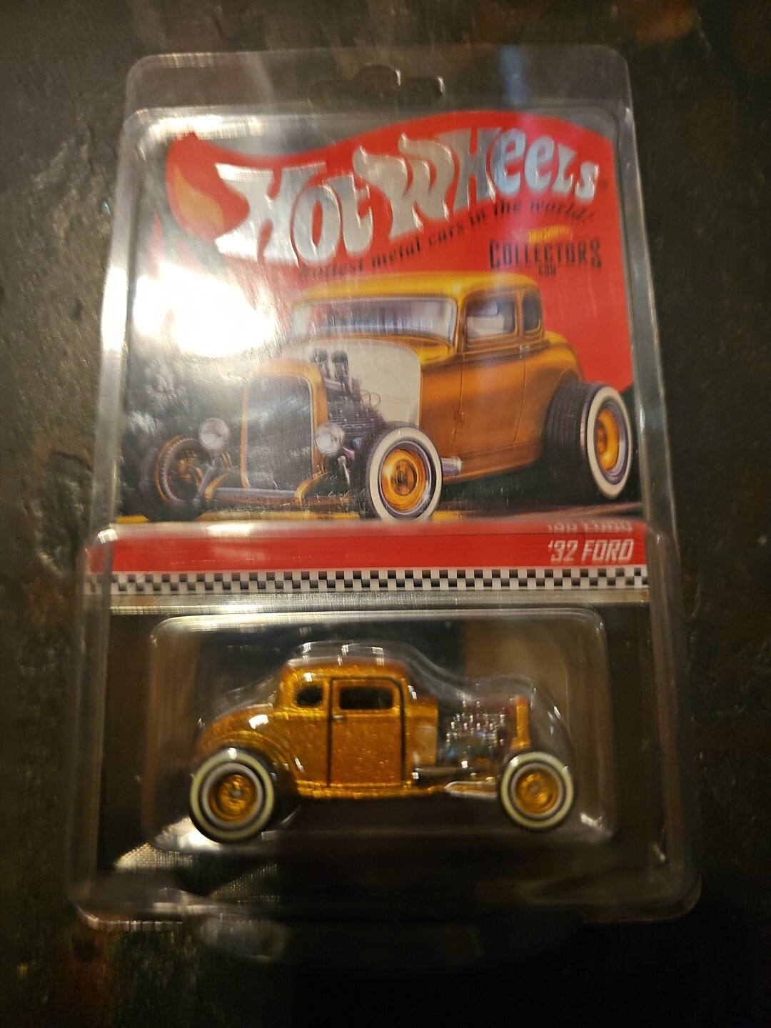 Hot Wheels RLC '32 Ford Hot Rod Gold Real Riders Deuce Coupe 2020 9079/17500