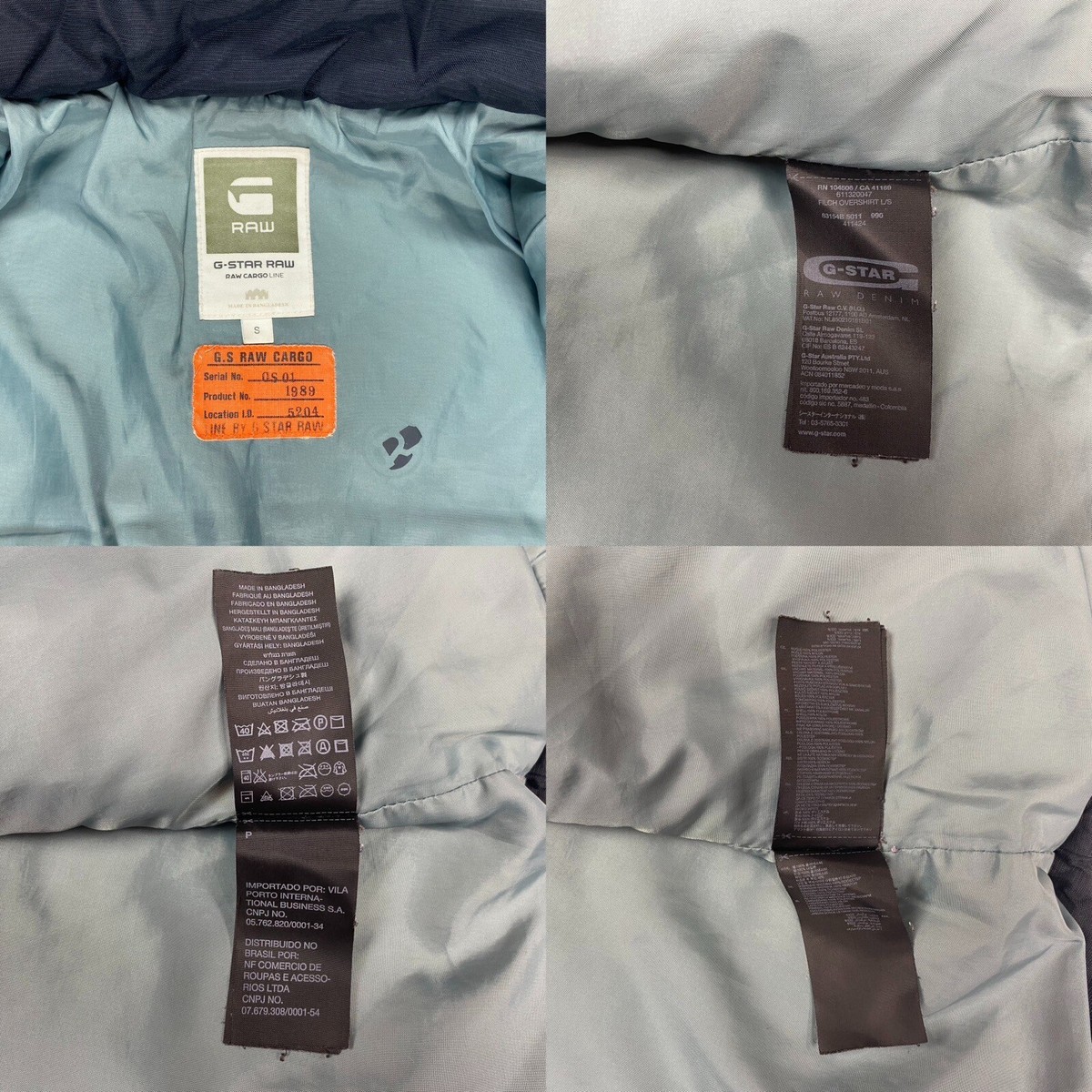 G-Star Jacket Filch Overshirt Quilted Raw Cargo Line | eBay