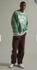 NWT Champion Team Reverse Weave Men's Crewneck Sweatshirt S Green