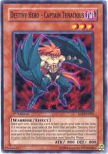 Destiny Hero - Captain Tenacious - EOJ-EN002 - Common - 1st Edition x3 - Near Mi