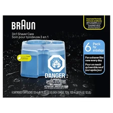 Braun Clean & Renew Refill Cartridges, 6 Count, Pack Of 1
