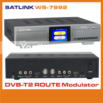 For 1PC SATLINK WS-7992 2 Route 1080 HDMI HD AV DVB-T modulator