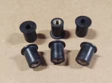 BIG DOG MOTORCYCLES SIDE COVER 1/4-20 WELL NUT SET 05-07 PITBULL 05-10 RIDGEBACK