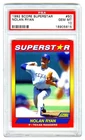 NOLAN RYAN~VERY RARE (POP 28) 1992 SCORE SUPERSTARS PSA-10 GEM-MT GRADED CARD#50