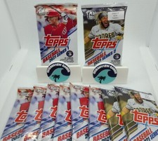 LOT (10) Topps Baseball 2021 Series 1 (7) & 2 (3) 70th Anniversary 16 Card Packs