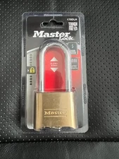 NEW MASTER LOCK 175DLH RESETTABLE COMBINATION LONG SHACKLE PADLOCK