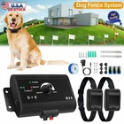 Wireless Electric Dog Fence Pet Containment System Shock Collars For 2 Dogs Safe