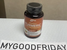 NutriFlair Turmeric Curcumin with Ginger& BioPerine Black Pepper 120Veg Cap.9/26