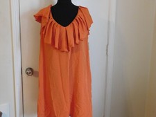 Apostrophe Orange shirt/dress Size XL