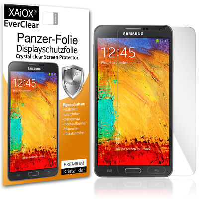 1x EverClear Panzerfolie Display Schutzfolie für Samsung Galaxy Note 3 AntiShock