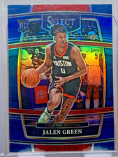 2021 Jalen Green Select Blue Silver Holo Prizm Concourse #7 Rookie RC