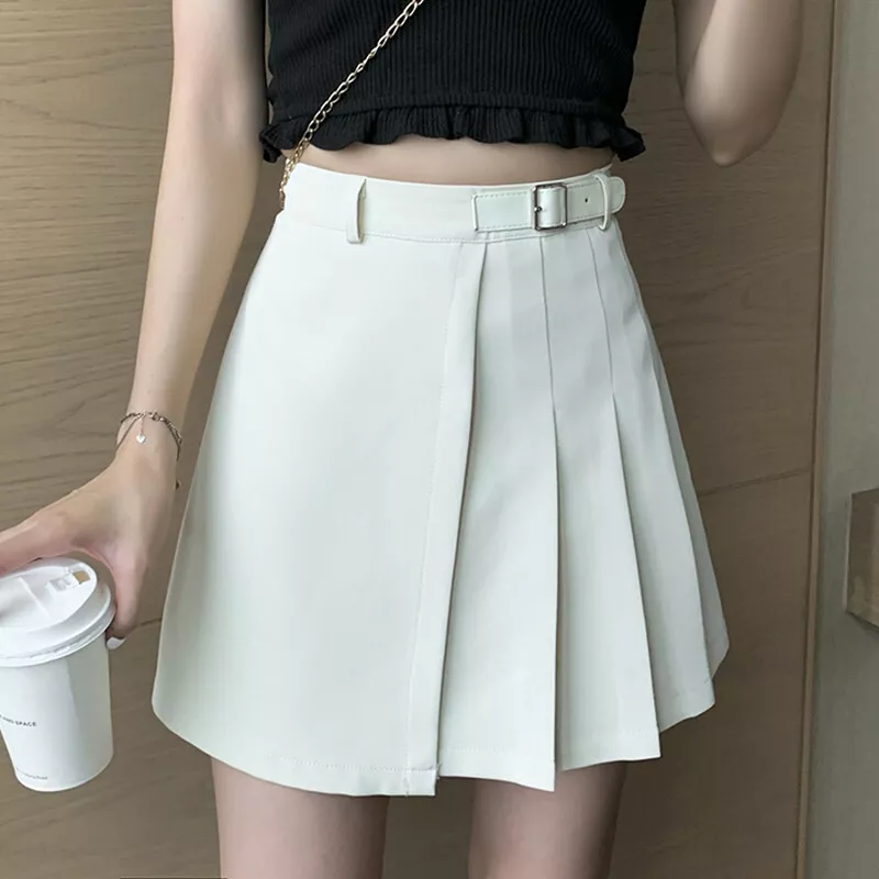 How to high waisted pleated cheap skirt