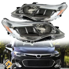Headlight Assembly For 2013-2018 Toyota Avalon Clear Lens LH+RH Pair Halogen