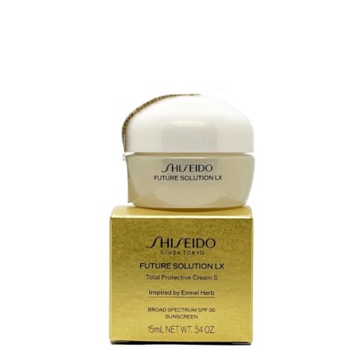 Shiseido Future Solution LX Total Protective Cream Day SPF 30, 15ml /.54 oz NEW
