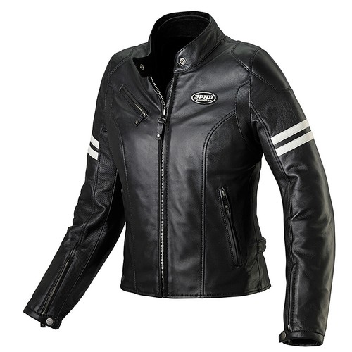 Lady Ladies Leather Motorcycle Jacket 