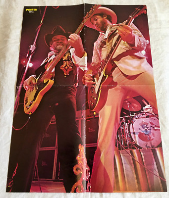 ZZ Top 1977 Live Billy Gibbons Dusty Hill Swedish Poster Magazine