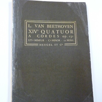 Miniatur / Studienpartitur BEETHOVEN XIV e quatuor a cordes op 131 c-Moll Heugel