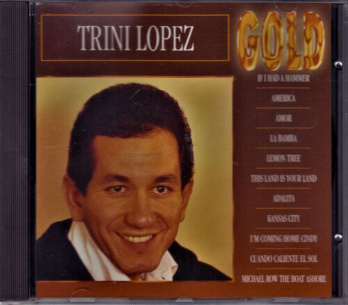 CD - Trini Lopez - Gold - 1992 - wie NEU - Afbeelding 1 van 2