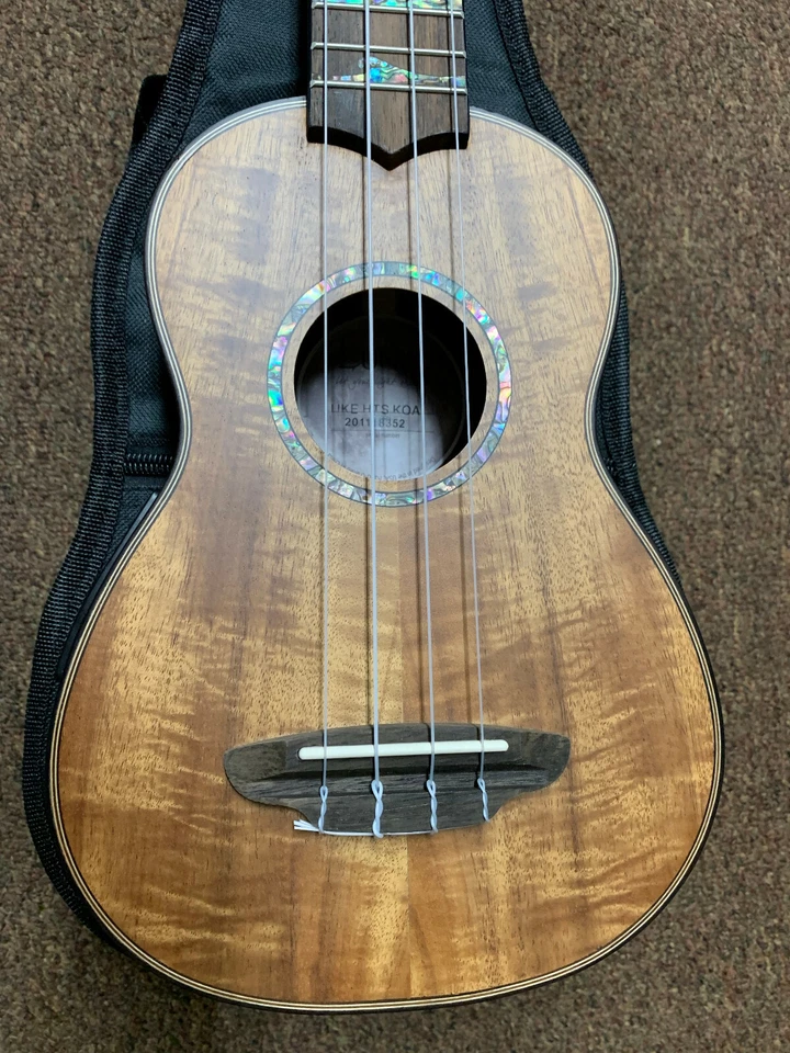 LUNA High Tide Soprano KOA acoustic electric UKULELE new UKE w/ Gig Bag - Image 3 of 4
