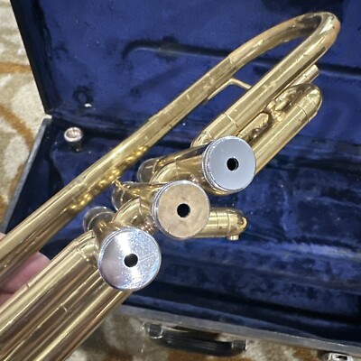 Vtg Lee Lark Trumpet M4015-1 W/mouthpiece And Original Case Good