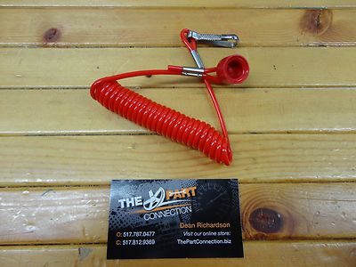 SKI DOO MOTO SKI TETHER SWITCH CAP & CORD FITS ALL 1977-2003 WITHOUT D.E.S.S.