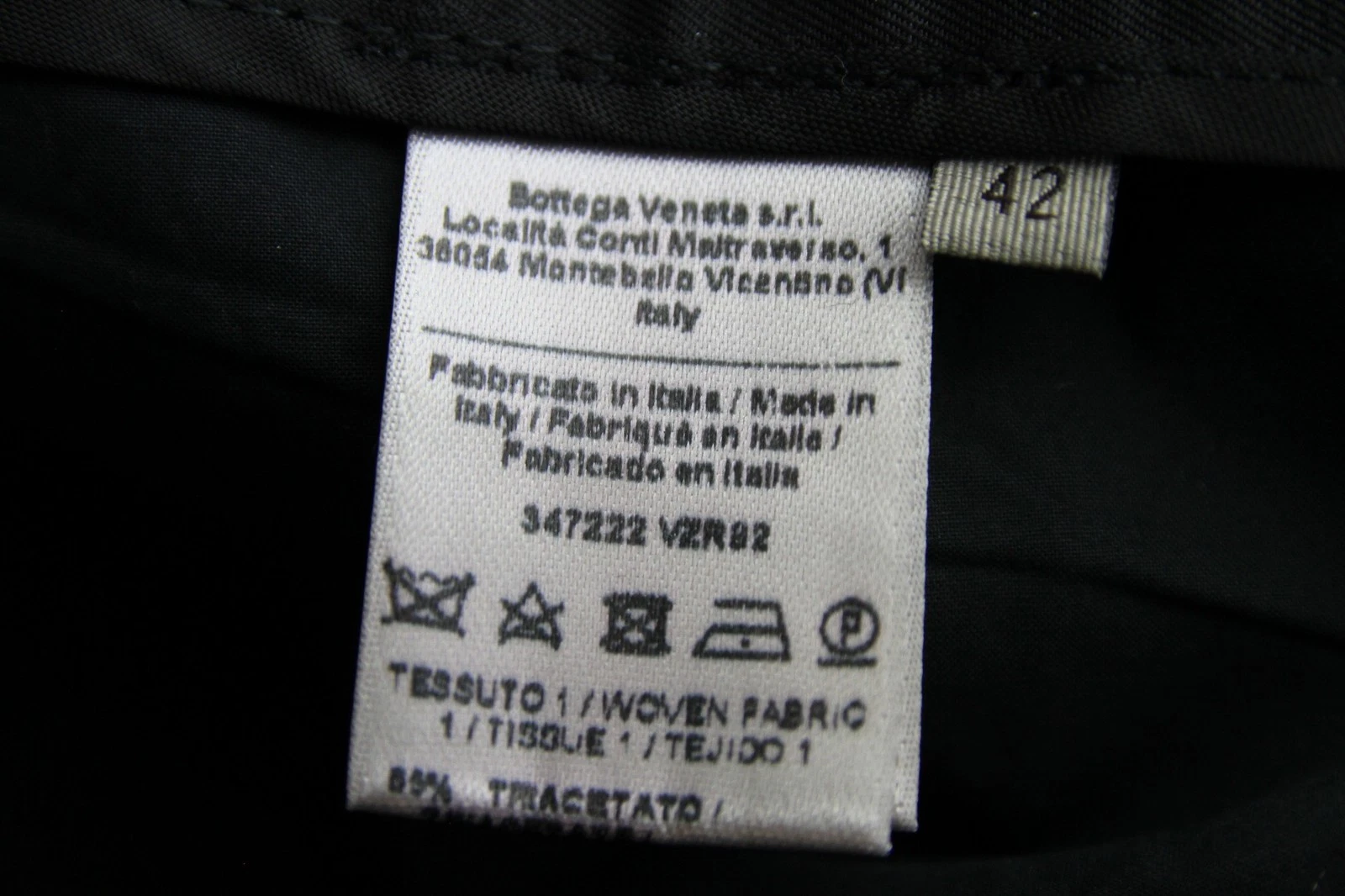 Pantaloni Vestiti Nuovi Bottega Veneta Donna Neri $740 42 347222 1000