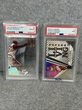 (2) 1997 Skybox E-X2001 #5 - 2020 Illusions Living Legends #10 Dennis Rodman
