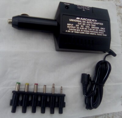 Archer 270-1560 Universal DC Auto Adapter Netzteil (NOCH VERPACKT)