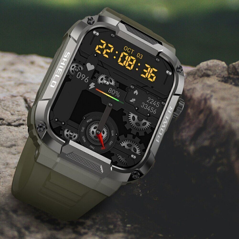 Reloj Inteligente Militar para Hombres responder/hacer llamadas Smart Watch