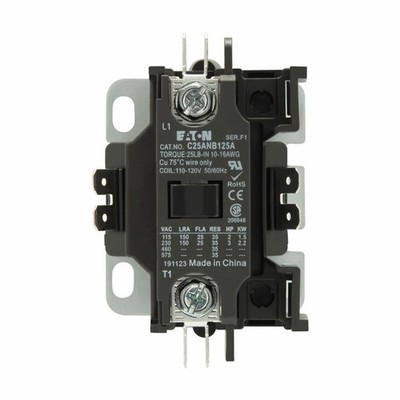 Eaton C25ANB140H Definite Purpose Contactor, 40A 277VAC