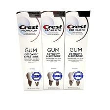 3-Pack Crest Gum Detoxify Restore Toothpaste 4.6oz Anticavity Enamel Care Fluori