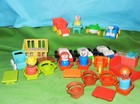 Vintage Fisher Price Little People cars, furniture, baby, figures, large lot