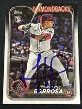 Jorge Barrosa Signed 2024 Topps Update Series Card #US22 Autographed Auto Dbacks